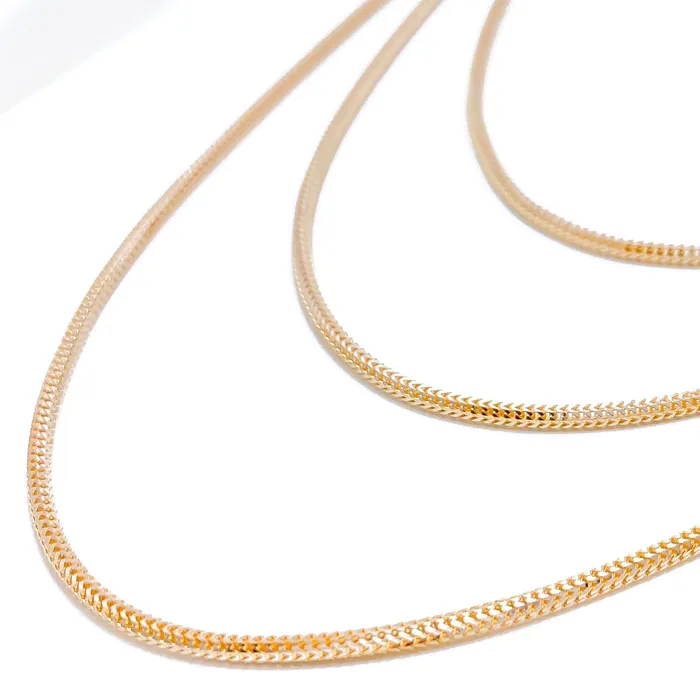 Andaaz Jewelers Rings Graceful TwoTone 22k Gold Dragon Chain 20