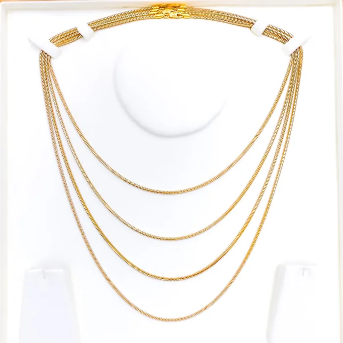 Andaaz Jewelers Rings Graceful TwoTone 22k Gold Dragon Chain 20