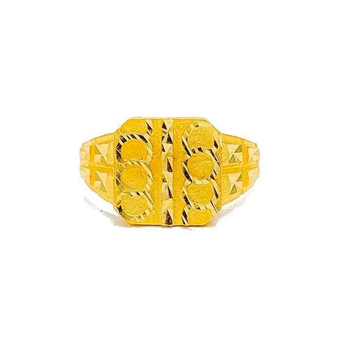 Andaaz Jewelers Rings Opulent Trendy Mens 22k Gold Ring