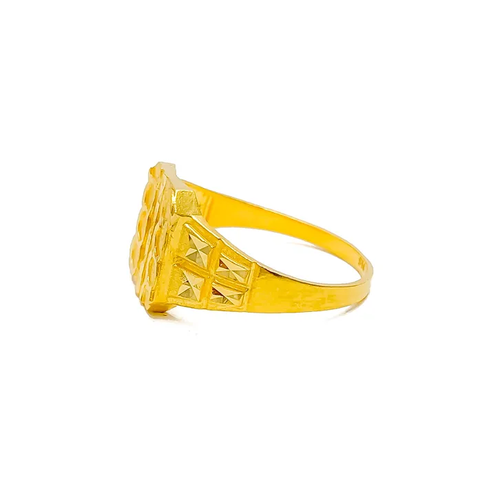Andaaz Jewelers Rings Opulent Trendy Mens 22k Gold Ring