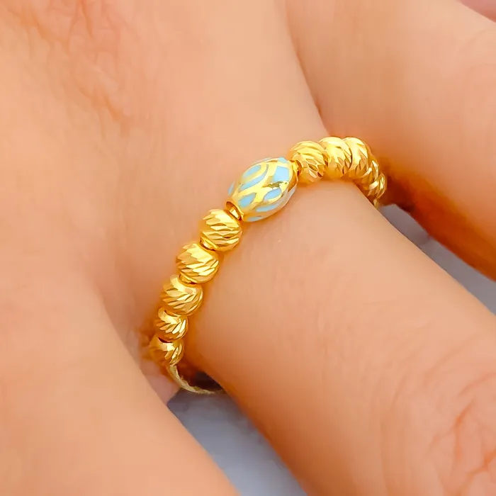 Andaaz Jewelers Rings Radiant Fashionable 21k Gold Ring