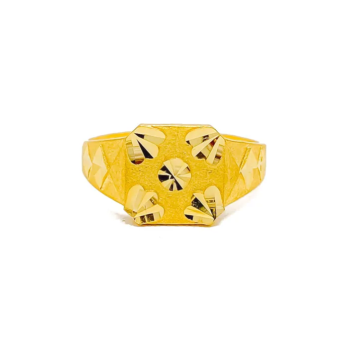 Andaaz Jewelers Rings Shimmering Classy Mens 22k Gold Ring