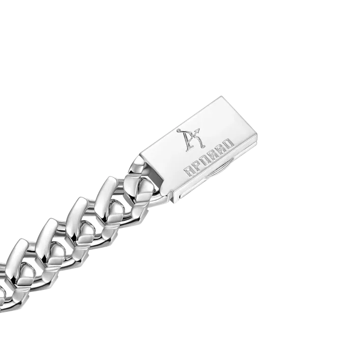Aporro Brand Necklaces Custom Moissanite Plain Gold Prong Cuban Link Name Necklace Chain White Gold