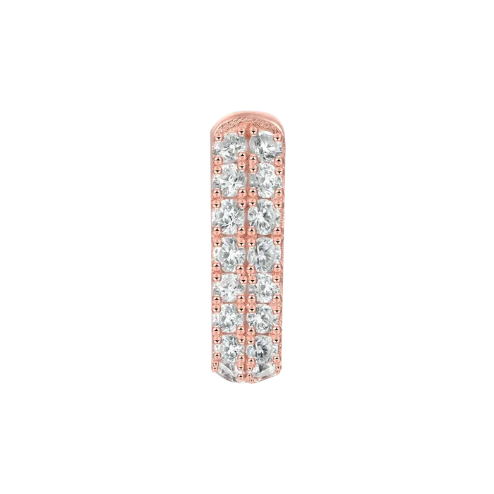 aporro Earrings Double Row Hoop Earring
