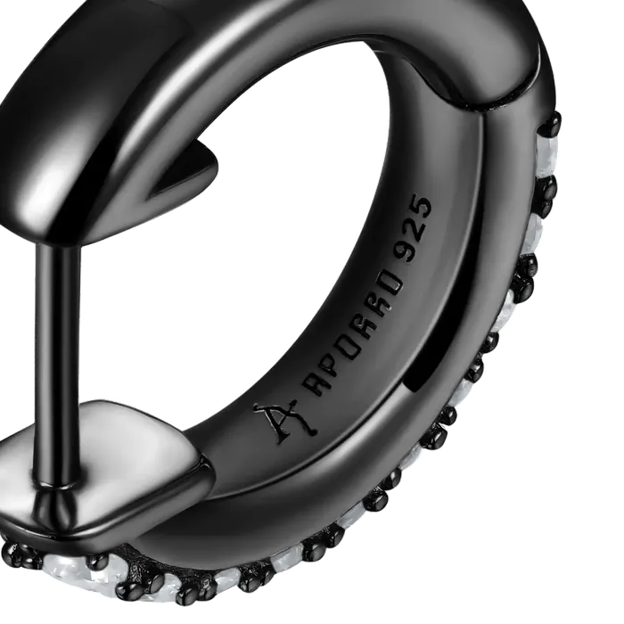 aporro Earrings Double Row Hoop Earring