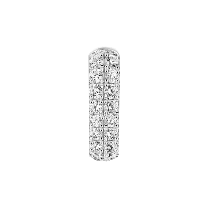 aporro Earrings Double Row Hoop Earring