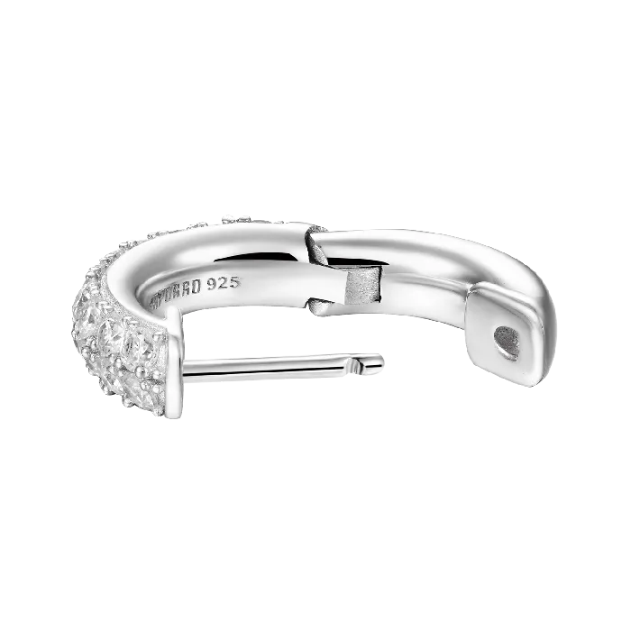 aporro Earrings Double Row Hoop Earring