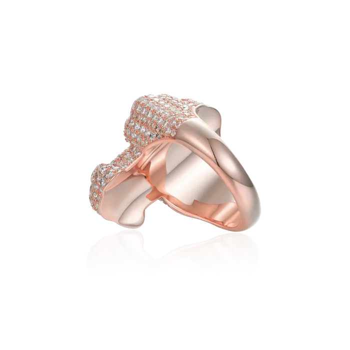 aporro Rings Iced Vitraux Vintage Starry Night Cross Ring