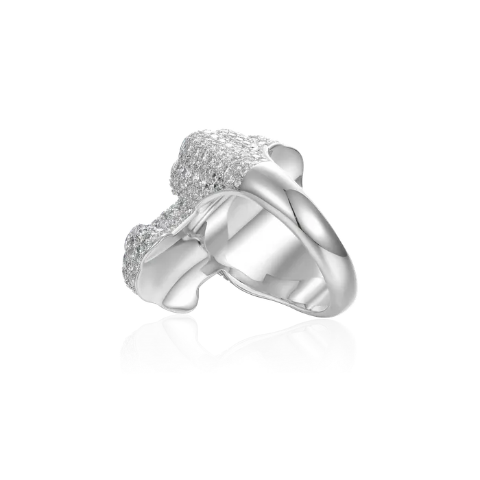 aporro Rings Iced Vitraux Vintage Starry Night Cross Ring