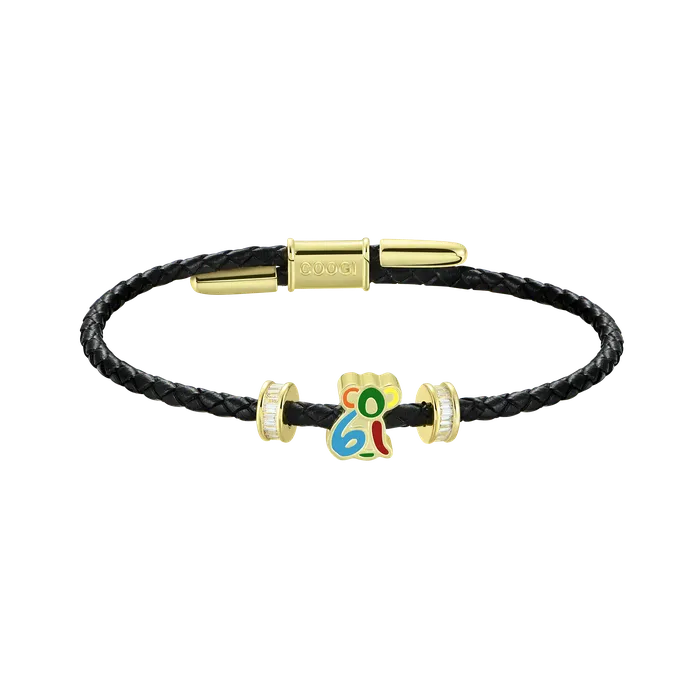 APORRO X COOGI Koala Adjustable Leather Bracelet 3mm aporro Bracelets