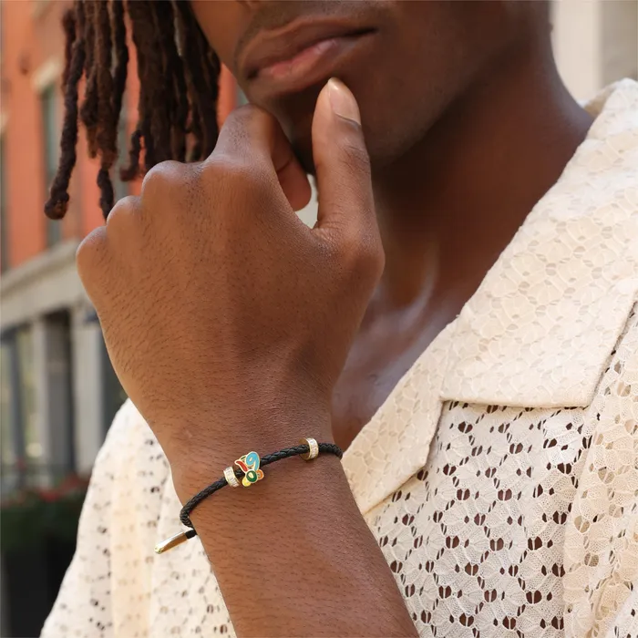 APORRO X COOGI Koala Adjustable Leather Bracelet 3mm aporro Bracelets