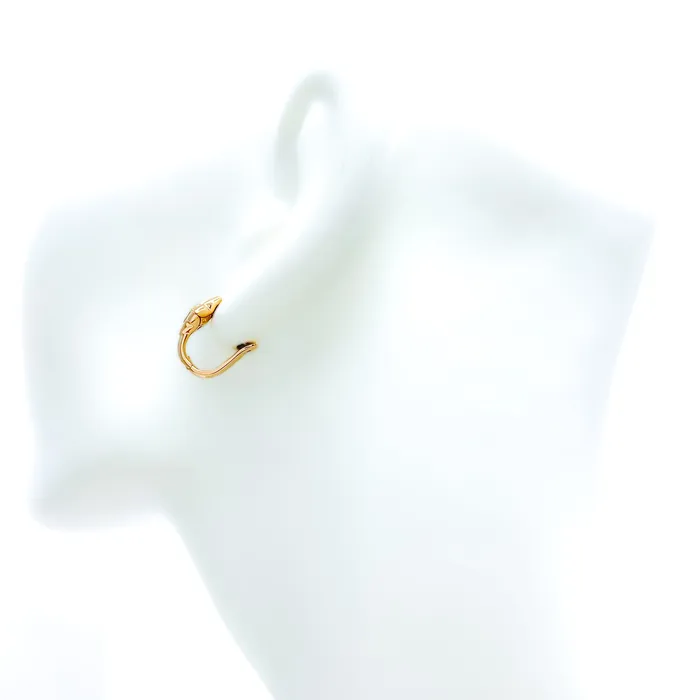 Attractive Modern 18K Rose Gold Diamond Bali Earrings Andaaz Jewelers Earrings