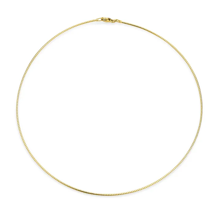 Basic Thin 1MM Omega Chain Choker Necklace 14K Gold Plated 1618 Inch BlingJewelry Wholesale Necklaces Basic Thin 1MM Omega Chain Choker Necklace 14K Gold Plated 1618 Inch BlingJewelry Wholesale Necklaces