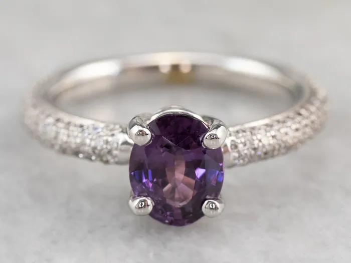 BiColored Sapphire and Diamond Ring Market Square Jewelers Rings