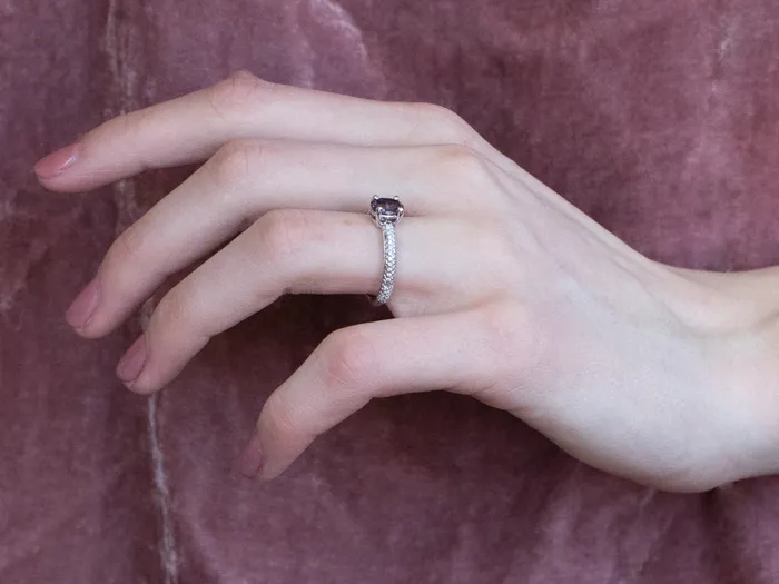 BiColored Sapphire and Diamond Ring Market Square Jewelers Rings BiColored Sapphire and Diamond Ring Market Square Jewelers Rings