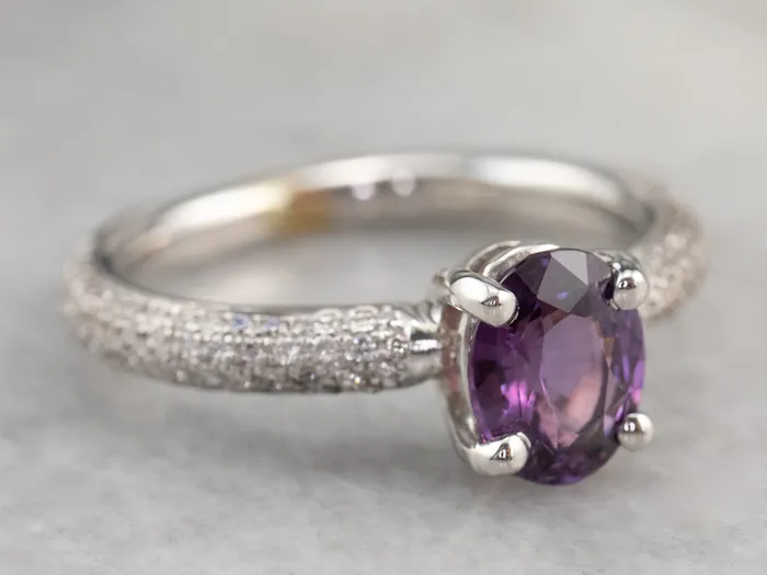BiColored Sapphire and Diamond Ring Market Square Jewelers Rings BiColored Sapphire and Diamond Ring Market Square Jewelers Rings