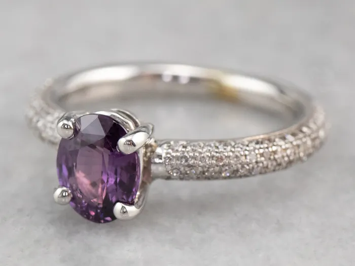 BiColored Sapphire and Diamond Ring Market Square Jewelers Rings BiColored Sapphire and Diamond Ring Market Square Jewelers Rings