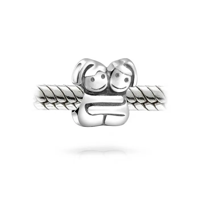 BlingJewelry Wholesale BFF Best Hugging Friends Forever Charm Bead Sterling Silver for Bracelet Bracelets BlingJewelry Wholesale BFF Best Hugging Friends Forever Charm Bead Sterling Silver for Bracelet Bracelets
