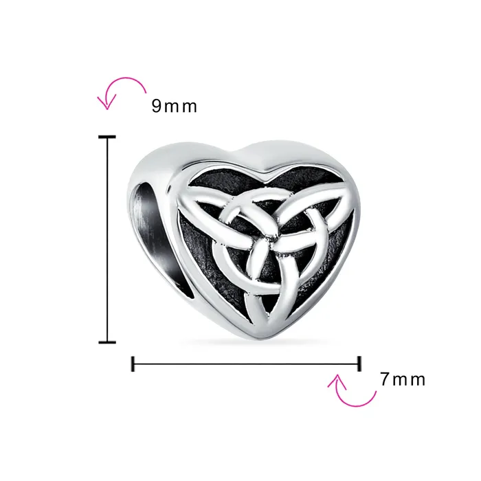 BlingJewelry Wholesale Bracelets Irish Celtic Infinity Love Knot Heart Charm Bead Sterling Silver for Bracelet BlingJewelry Wholesale Bracelets Irish Celtic Infinity Love Knot Heart Charm Bead Sterling Silver for Bracelet