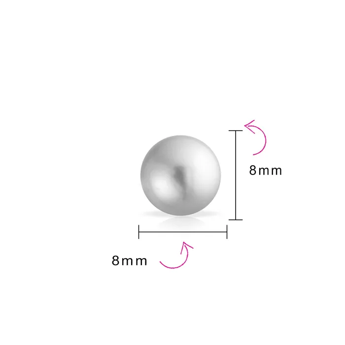 BlingJewelry Wholesale Classic Light Grey Simulated Pearl Drop Ball Earrings in Sterling Silver Earrings BlingJewelry Wholesale Classic Light Grey Simulated Pearl Drop Ball Earrings in Sterling Silver Earrings