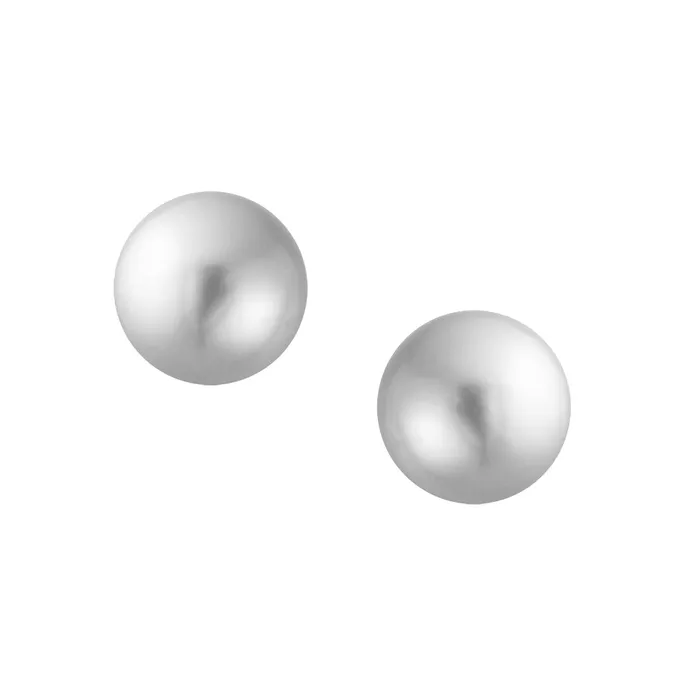 BlingJewelry Wholesale Classic Light Grey Simulated Pearl Drop Ball Earrings in Sterling Silver Earrings BlingJewelry Wholesale Classic Light Grey Simulated Pearl Drop Ball Earrings in Sterling Silver Earrings