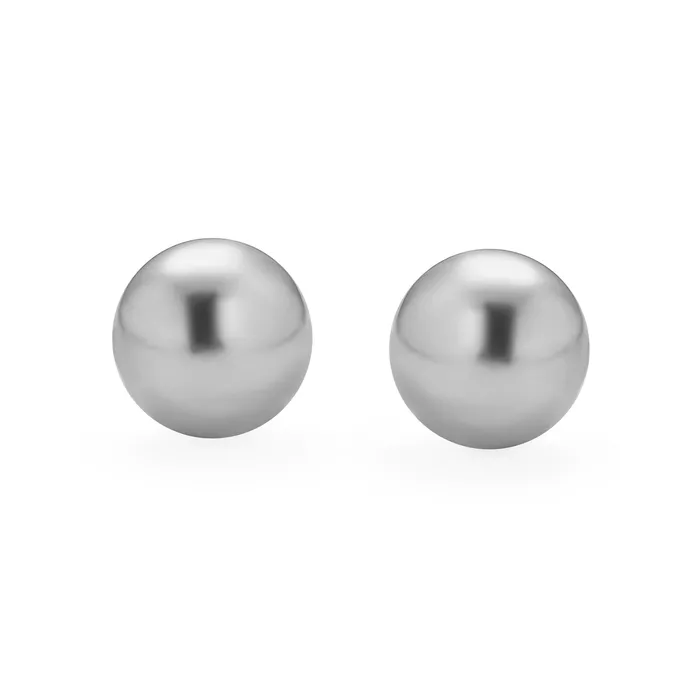 BlingJewelry Wholesale Classic Light Grey Simulated Pearl Drop Ball Earrings in Sterling Silver Earrings BlingJewelry Wholesale Classic Light Grey Simulated Pearl Drop Ball Earrings in Sterling Silver Earrings