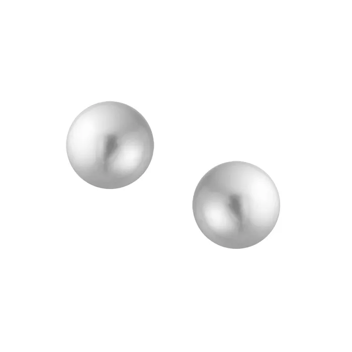 BlingJewelry Wholesale Classic Light Grey Simulated Pearl Drop Ball Earrings in Sterling Silver Earrings BlingJewelry Wholesale Classic Light Grey Simulated Pearl Drop Ball Earrings in Sterling Silver Earrings