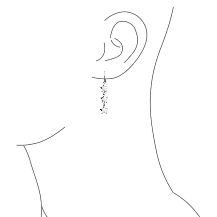 BlingJewelry Wholesale Earrings American Patriotic Celestial Star Dangle Earrings Sterling Silver French Wire BlingJewelry Wholesale Earrings American Patriotic Celestial Star Dangle Earrings Sterling Silver French Wire