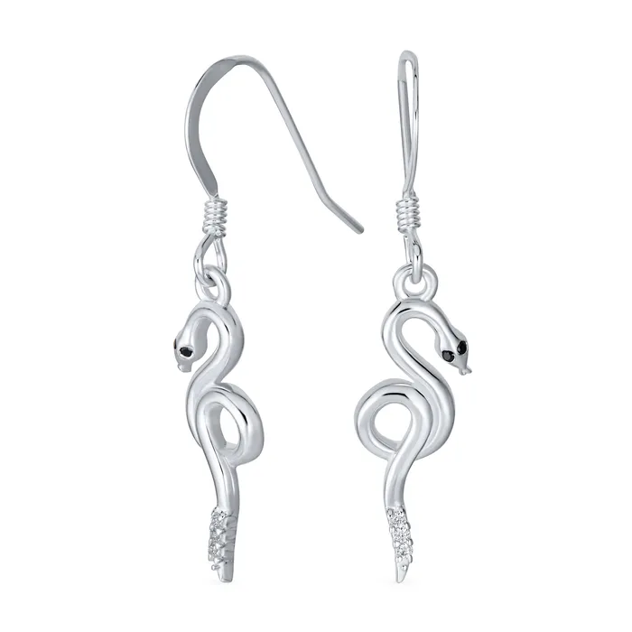 BlingJewelry Wholesale Earrings Egyptian Serpent Dangle Earrings Snake Design Sterling Silver BlingJewelry Wholesale Earrings Egyptian Serpent Dangle Earrings Snake Design Sterling Silver