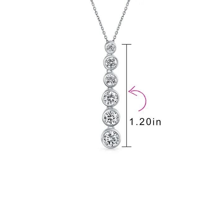 BlingJewelry Wholesale Necklaces Elegant Bridal Necklace Sterling Silver CZ Linear Drop Geometric Bubble Design Pendant BlingJewelry Wholesale Necklaces Elegant Bridal Necklace Sterling Silver CZ Linear Drop Geometric Bubble Design Pendant