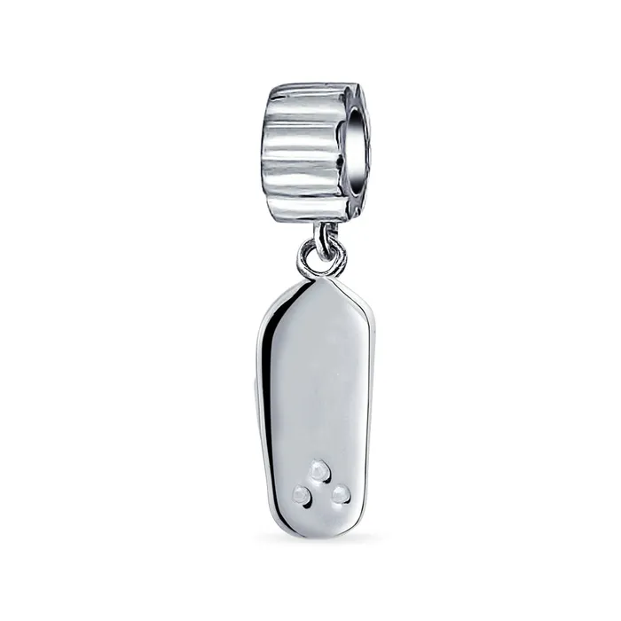 BlingJewelry Wholesale Rings Tropical Beach Flip Flop Sandal Charm Bead with CZ Accent in Sterling Silver BlingJewelry Wholesale Rings Tropical Beach Flip Flop Sandal Charm Bead with CZ Accent in Sterling Silver