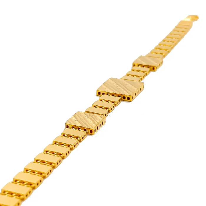 Bracelets Andaaz Jewelers Decorative Jazzy 22k Gold Bracelet