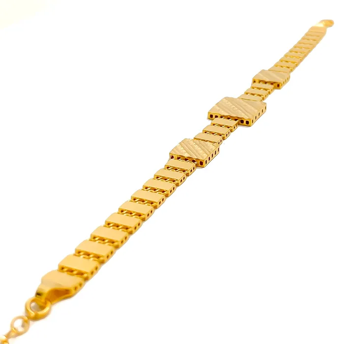 Bracelets Andaaz Jewelers Decorative Jazzy 22k Gold Bracelet