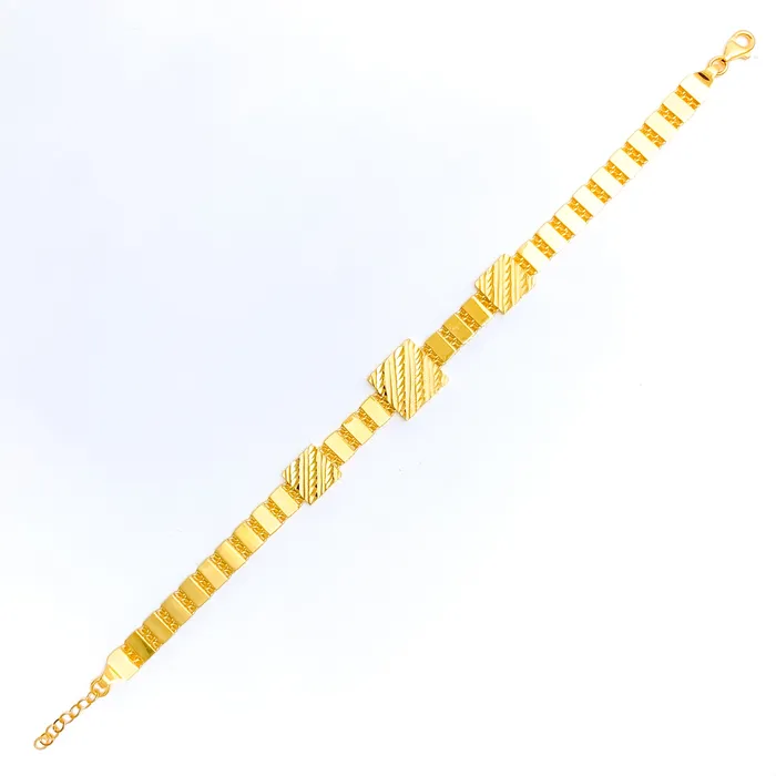 Bracelets Andaaz Jewelers Decorative Jazzy 22k Gold Bracelet