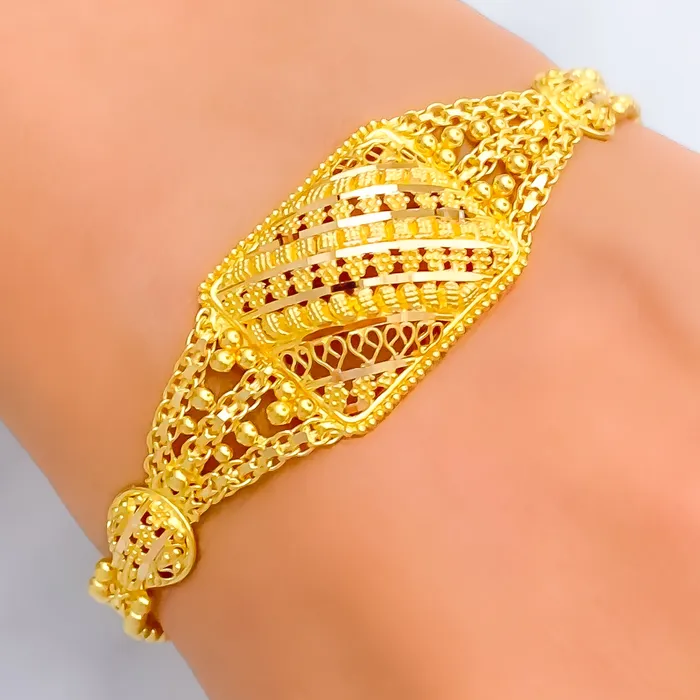 Bracelets Andaaz Jewelers Exquisite Traditional 22k Gold Bracelet