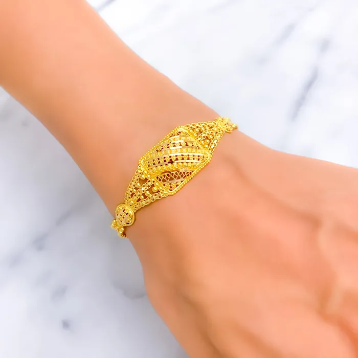 Bracelets Andaaz Jewelers Exquisite Traditional 22k Gold Bracelet