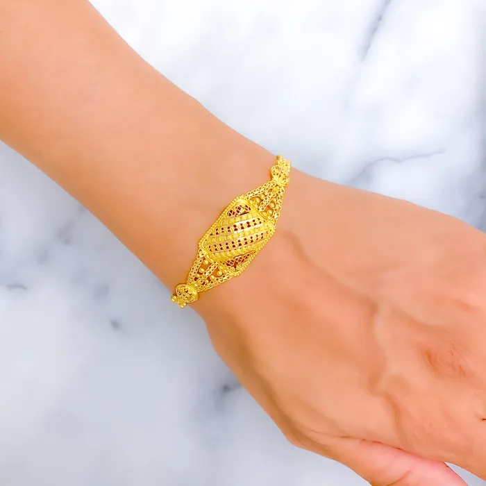 Bracelets Andaaz Jewelers Exquisite Traditional 22k Gold Bracelet