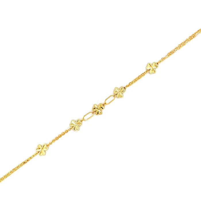 Bracelets CH Collection Gold Clover Bracelet Bracelets CH Collection Gold Clover Bracelet