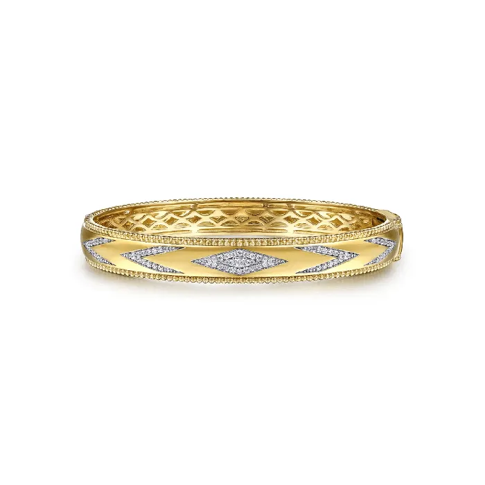 Bracelets Gabriel Co Gabriel Co Bujukan Diamond Chevron Pattern Bangle Bracelet Bracelets Gabriel Co Gabriel Co Bujukan Diamond Chevron Pattern Bangle Bracelet