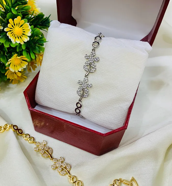 Bracelets KJ Zircon Bracelet05 Silver