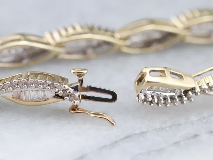 Bracelets Market Square Jewelers Marquise Shape Diamond Link Bracelet Bracelets Market Square Jewelers Marquise Shape Diamond Link Bracelet
