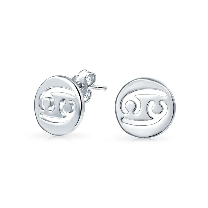 Celestial Zodiac Stud Earrings 12 Constellation Birth Month Sterling Silver BlingJewelry Wholesale Earrings Celestial Zodiac Stud Earrings 12 Constellation Birth Month Sterling Silver BlingJewelry Wholesale Earrings