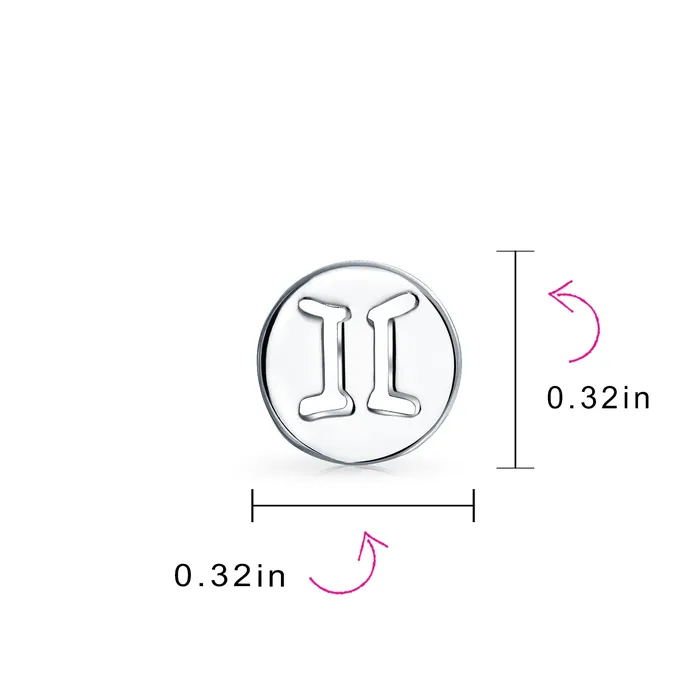 Celestial Zodiac Stud Earrings 12 Constellation Birth Month Sterling Silver BlingJewelry Wholesale Earrings Celestial Zodiac Stud Earrings 12 Constellation Birth Month Sterling Silver BlingJewelry Wholesale Earrings