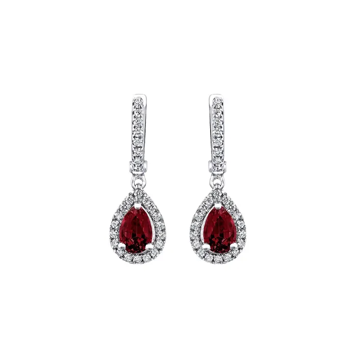 CH Collection Earrings Ruby and Diamond Earrings