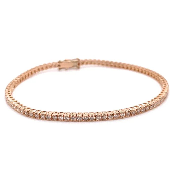 Classic Creations Bracelets 18kt White Gold 094ct Diamond Tennis Bracelet