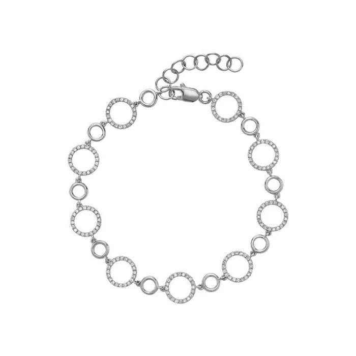 Classic Creations Diamond Open Circle Bracelet Bracelets