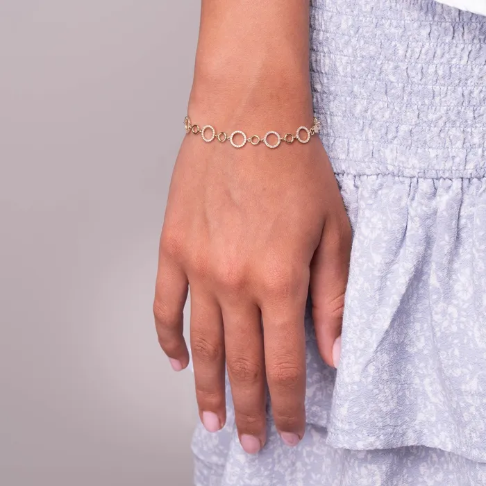 Classic Creations Diamond Open Circle Bracelet Bracelets