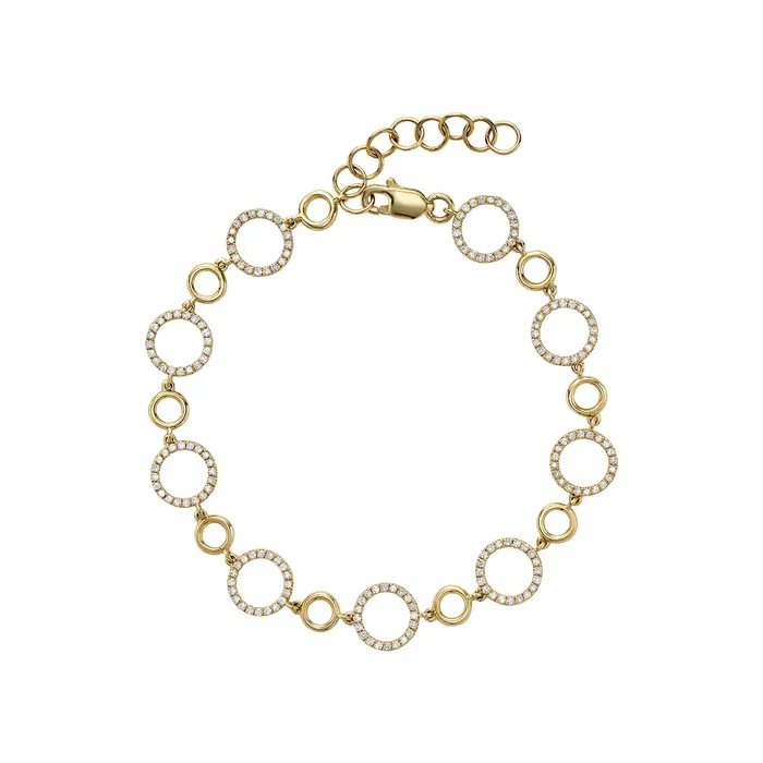 Classic Creations Diamond Open Circle Bracelet Bracelets