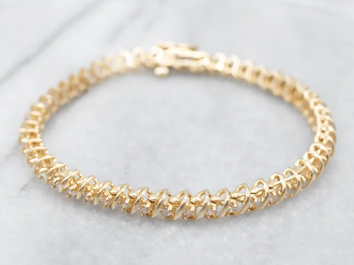 Classic Yellow Gold Diamond Tennis Bracelet Market Square Jewelers Bracelets Classic Yellow Gold Diamond Tennis Bracelet Market Square Jewelers Bracelets