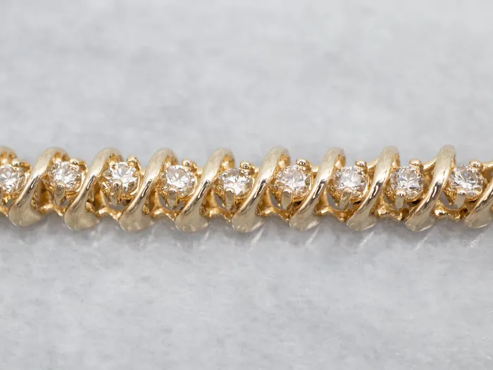 Classic Yellow Gold Diamond Tennis Bracelet Market Square Jewelers Bracelets Classic Yellow Gold Diamond Tennis Bracelet Market Square Jewelers Bracelets